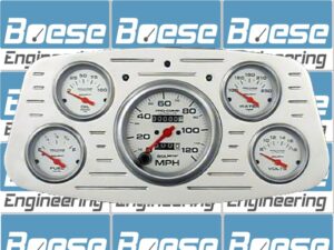 1933-1934 Ford Car Billet Aluminum Gauge Panel w/ Ultra-Lite gauges
