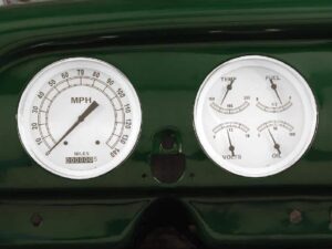 1951-1952 Chevy Car Billet Aluminum Adapter Panels w/ Classic Instruments Gauges