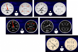 1951-1952 Chevy Car Billet Aluminum Adapter Rings AutoMeter Street Rod Series Gauges