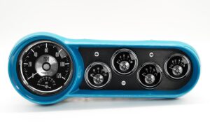 1953-1954 Chevy Car Gauge Panels w/ Auto Meter Black Diamond Gauges