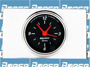 1957 Chevy Car Clock Inserts w/ Auto Meter Street Rod Series Clocks