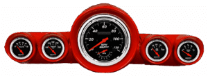 1959-1960 Chevy Impala / El Camino / Bel Air / Biscayne Speedometer Insert w/ AutoMeter Designer Black Gauges (Speedo/Tach)