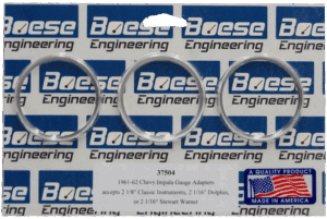61-62 Chevy Impala Billet Aluminum Gauge Adapter Rings