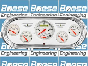 1962-1965 Chevy Nova Billet Aluminum Gauge Panel w Auto Meter Street Rod Series Gauges (Speedo/Tach)