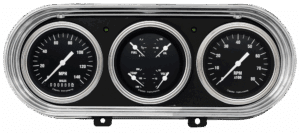 1962-1965 Chevy Nova Billet Aluminum 3 Gauge Panel w/ Classic Instruments Gauges
