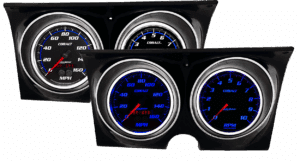 1967-1968 Chevy Camaro Adapter Rings w/ Auto Meter Cobalt Gauges
