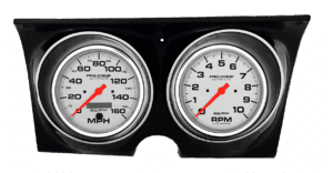 1967-1968 Camaro / Firebird Aluminum Adapter Panels w/ 5" Auto Meter Ultra-Lite Gauges