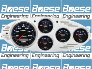 1932 Ford Car Billet Aluminum Gauge Panel w/ Auto Meter Cobalt Gauges