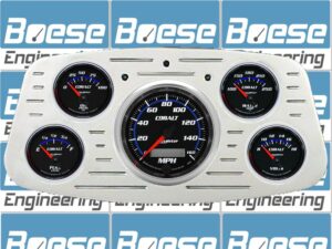 1933-1934 Ford Car Billet Aluminum Gauge Panel w/ Auto Meter Cobalt Gauges