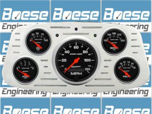 1933-1934 Ford Car Billet Aluminum Gauge Panel w/ Sport-Comp gauges