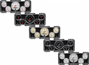 1940 Ford Car / 1940-1947 Ford Truck Aluminum Gauge Panel w/ AutoMeter Street Rod series gauges