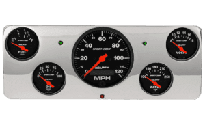 1940 Ford Deluxe Aluminum Gauge Panel w/ Auto Meter Sport-Comp Gauges