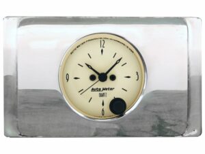 1940 Ford Deluxe Clock Inserts w/ Auto Meter Street Rod Series Clocks