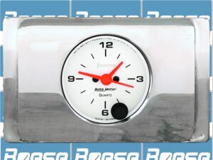 1940 Ford Deluxe Clock Insert w/ Auto Meter Phantom Clock