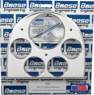 1952-1953 Ford Car 5 Gauge Billet Aluminum Gauge Panels