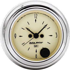 1952-1953 Ford Car Clock Inserts w/ AutoMeter Street Rod Series Clocks