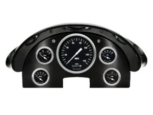 1956 Ford Fairlane Aluminum Gauge Panel w/ Classic Instruments Hot Rod Gauges