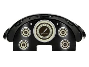 1956 Ford Fairlane Aluminum Gauge Panel w/ Classic Instruments Nostalgia VT Gauges