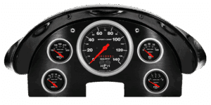 1956 Ford Fairlane Aluminum Gauge Panel w/ Auto Meter Sport-Comp Gauges