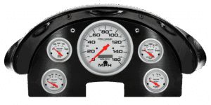 1956 Ford Fairlane Aluminum Gauge Panel w/ Auto Meter Ultra-LIte Gauges