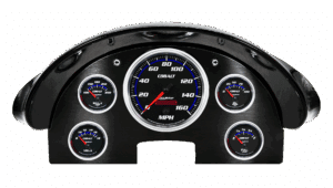 1956 Ford Fairlane Aluminum Gauge Panel w/ Auto Meter Cobalt Gauges
