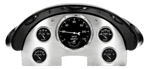 1956 Ford Fairlane Aluminum Gauge Panel Silver