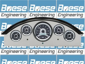 1957 Ford Fairlane Aluminum Gauge Panel w/ Dakota Digital VHX-1050 Black Alloy Gauges