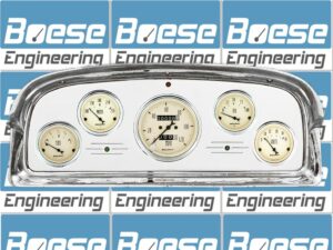 1959 Ford Galaxie / Fairlane Aluminum Gauge Panel w/ Auto Meter Street Rod series gauges