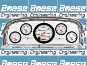 1959 Ford Galaxie / Fairlane Aluminum Gauge Panel w/ Auto Meter Phantom Gauges