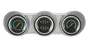 1962-1963 Ford Fairlane Aluminum Gauge Panel Adapter w/ Classic Instruments G/Stock Gauges