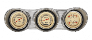 1962-1963 Ford Fairlane Aluminum Gauge Panel Adapter w/ Classic Instruments Vintage Gauges