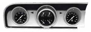 1964 Ford Fairlane Aluminum Gauge Panel Adapter w/ Classic Instruments Hot Rod Gauges