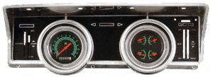 1966-1967 Ford Falcon / Ranchero Aluminum Adapter Kit w/ Classic Instruments Gauges G/Stock Gauges