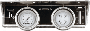 1966-1967 Ford Falcon / Ranchero Aluminum Adapter Kit w/ Classic Instruments White Hot Rod Gauges