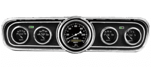 1965-1966 Ford Mustang Adapter Panels w/ Auto Meter Old Tyme Black Gauges