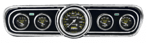 1965-1966 Ford Mustang Adapter Panels w/ AutoMeter Carbon Fiber Gauges