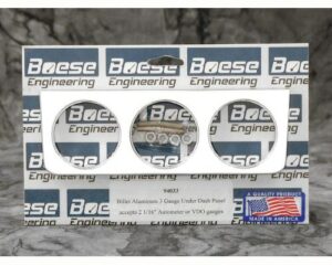 3 Gauge under dash billet aluminum gauge panel for 2 1/16" Auto Meter or VDO gauges