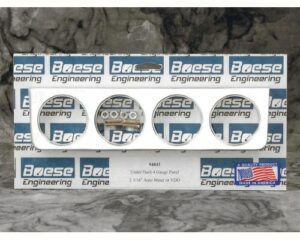 Aluminum 4 Gauge Under Dash Panel for 2 1/16" or 2 1/8" Gauges