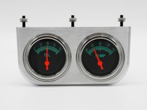 Aluminum 2 Gauge Under Dash Panel w/ Classic Instruments G/Stock Gauges