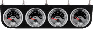 4 Gauge Under Dash Aluminum Gauge Panel w/ Auto Meter American Muscle Gauges