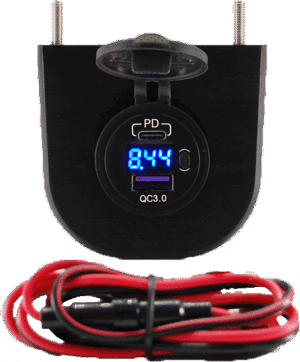 Aluminum Under Dash USB Charging Station (Type C & PD 3.0)