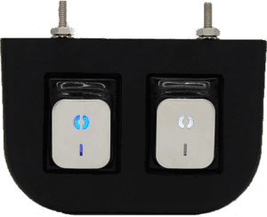 Aluminum Under Dash Panel w/ Two Lighted 4 Pin 30A ON/OFF Rocker Switches