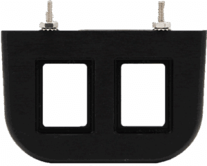 Aluminum Under Dash Panel For Two Rocker Switches