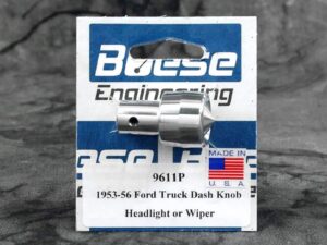 1953-1956 Ford Truck aluminum dash knob. Headlight or wiper. (Set screw, polished)