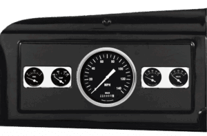 1939-1947 Dodge Truck Aluminum 5 Gauge Panel w/ Classic Instruments Hot Rod Gauges