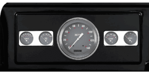 1939-1947 Dodge Truck Aluminum 5 Gauge Panel w/ SG Series Classic Instruments Gauges