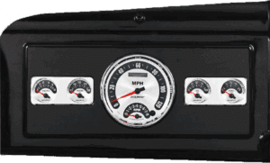 1939-1947 Dodge Truck Billet Aluminum Dash Insert w/ Auto Meter American Muscle Gauges