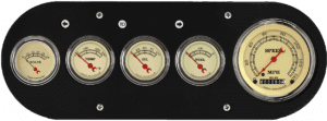 1954-1958 Dodge Truck Aluminum 5 Gauge Panel w/ Classic Instruments Vintage Gauges