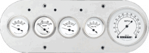 1954-1958 Dodge Truck Aluminum 5 Gauge Panel w/ Classic Instruments Gauges