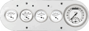 1954-1958 Dodge Truck Aluminum 5 Gauge Panel w/ Classic Instruments Gauges (Ultimate Speedometer)